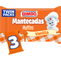 Bimbo Mantecadas Vanilla Muffins, , Bag - 11.1 Ounce