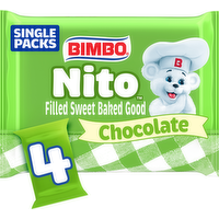 Bimbo Nito Chocolate Crème Filled Sweet Baked Good - 8.76 Ounce