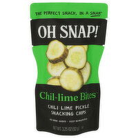 OH SNAP! Chil-Lime Bites Pickle Snacking Chips - 3.25 Ounce