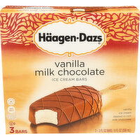 Haagen-Dazs Ice Cream Bars Vanilla Milk Chocolate - 3 Fluid Ounce - 3 Count