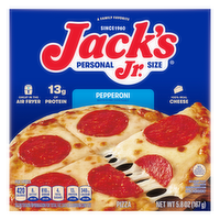 Jack's Jr Personal Size Pizza, Thin Crust Pepperoni Frozen Pizza - 5.8 Ounce
