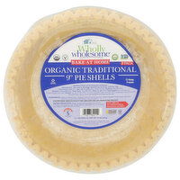 Wholly Wholesome Traditional 9 Inch 2 Pack Organic Pie Shells - 7 Ounce - 2 Count