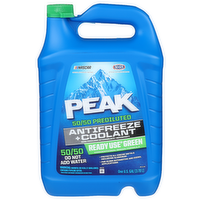 Peak Green 50/50 Prediluted Antifreeze + Coolant 5050 - 1 Gallon