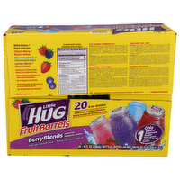 LITTLE HUG Fruit Barrels, Berry Blends, Shelf Stable Kids Drinks Variety Pack, Bottles - 8 Fluid Ounce - 20 Count