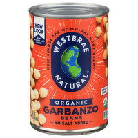 Westbrae Natural Canned Vegetables Garbanzo Beans - 15 Ounce