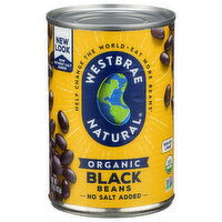 Westbrae Natural Canned Vegetables Black Beans - 15 Ounce