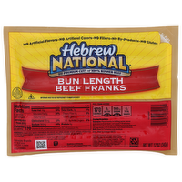 Hebrew National Bun Length Beef Franks - 12 Ounce