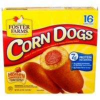 Foster Farms Honey Crunchy Flavor Corn Dogs - 2.67 Ounce - 16 Count