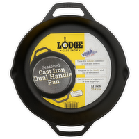 Lodge Cast Iron Seasoned Dual Handle Pan - 1 Each
