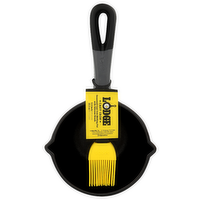 Lodge Seasoned Cast Iron Melting Pot With Silicone Brush - 15.2 Ounce