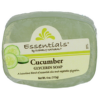 Essentials By Clearly Natural Cucumber Glycerin Soap - 4 Ounce