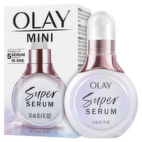 Olay Super Serum Vitamin C & E, Niacinamide, Collagen Peptide, Aha Trial Size, Glowing Skin Care For Face Brightening, Hydrating, Firming, Evens Tone, Smooths Fine Lines - 0.4 Ounce