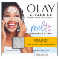 Olay Cleansing Melts + Vitamin C Face Cleanser - 32 Count