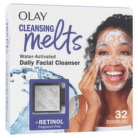 Olay Cleansing Melts + Retinol Face Cleanser - 32 Count