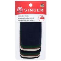 Singer Iron-On Patches - 10 Count