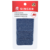 Singer Iron-On Patches - 10 Count