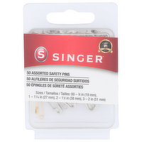Singer Safety Pins - 50 Count