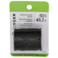 Singer Polyester Blend Button & Carpet Thread - 50 Yard