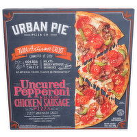 Urban Pie Pizza CO. Uncured Pepperoni & Chicken Sausage Thin Artisan Crust - 20.45 Ounce