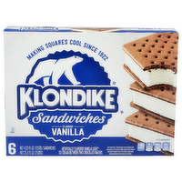 Klondike Vanilla Classic Sandwiches - 4.217 Fluid Ounce - 6 Count