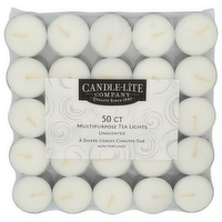 CANDLE-LITE Unscented Tealight - 50 Count