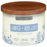 RUGGED & REFINED Juniper & Rosewood 3 Wick Candle - 14.75 Ounce