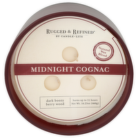 RUGGED & REFINED Midnight Cognac 3 Wick Candle - 16.25 Ounce