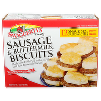 Swaggerty's Farm Sausage & Buttermilk Biscuits Sandwiches - 3.2 Ounce - 6 Count