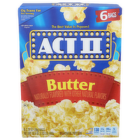 Act II Butter Microwave Popcorn - 2.75 Ounce - 6 Count
