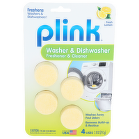 Plink Fresh Lemon Washer & Dishwasher Freshener & Cleaner - 0.7 Ounce - 4 Count