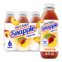 Snapple Zero Sugar Peach Tea - 2.667 Fluid Ounce - 6 Count