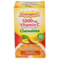 Emergen-C Orange Blast Chewables Tablets - 40 Count