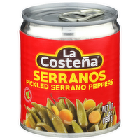 La Costena Pickled Serrano Peppers - 7 Ounce