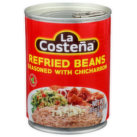 La Costena Seasoned With Chicharron Refried Beans - 20.5 Ounce