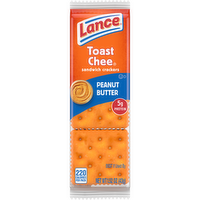 Lance Toastchee Peanut Butter Sandwich Crackers - 1.52 Ounce
