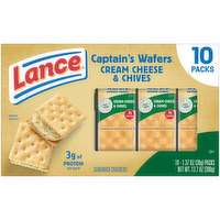 Lance Cream Cheese And Chives Sandwich Crackers - 13.7 Ounce