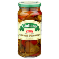 Giuliano Hot Deli Sliced Cherry Peppers - 16 Fluid Ounce