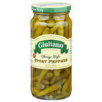 Giuliano Hot Chicago Style Sport Peppers - 16 Fluid Ounce