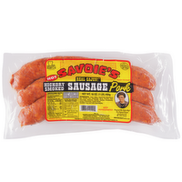 SAVOIE's Real Cajun Smoked Pork Hot Sausage - 16 Ounce