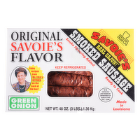 Savoie's Smoked Mixed Green Onion Sausage - 48 Ounce