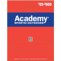 Academy SPORTS & OUTDOORS $25-500 - 1 Each