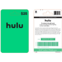Hulu $25 - 1 Each
