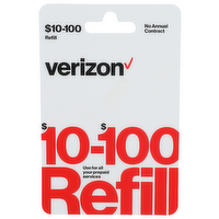 Verizon $10-100 Refill Gift Card $10-100 - 1 Each