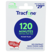 Tracfone 120 Minutes For Talk, Text, Web Basic Phone Card - 1 Each