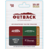 Bbi Multibrand $50 Gift Card - 1 Each