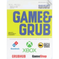 Original Content Swap $25-500 Game & Grub Gift Card - 1 Each
