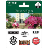 Original Content Private Label $20-500 Taste Of Tyler Gift Card - 1 Each
