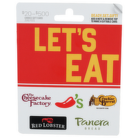 Let's Eat Card - 1 Each