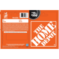 Home Depot $15-500 - 1 Each
