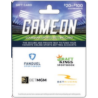 Game On $20 - $100 Gift Card - 1 Each